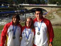La aragonesa Julia Cuchi logra la tercera medalla para España en el Europeo de slalom