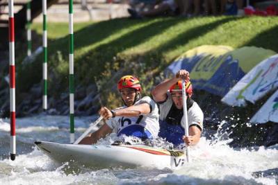 Llegó la medalla de C2 en Slalom Olímpico Dani Marzo y Jesús Pérez se han proclamado subcampeones de Europa S23