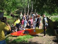 Los colegios de Gondomar disfrutan del Slalom en el río Zamans
