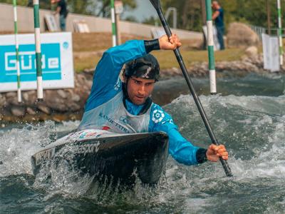 Tres gallegos en el Mundial de Slalom