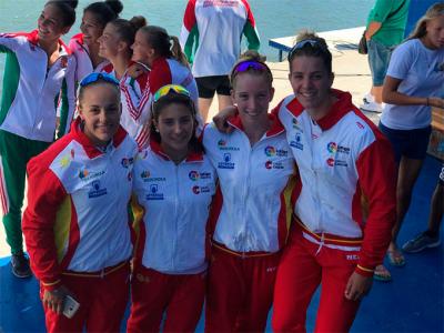 Barbara Pardo, Aida Bauza, Carolina Garcia y Carla Frieiro, plata en el Mundial junior y Sub 23 de  Pitesti.