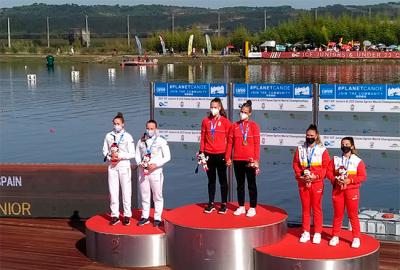 Claudia Couto y Lucía Graña bronce en la final de C2 200 metros en el Campeonato del Mundo Sprint Claudia Couto y Lucía Graña bronce en la final de C2 200 metros en el Campeonato del Mundo Sprint
