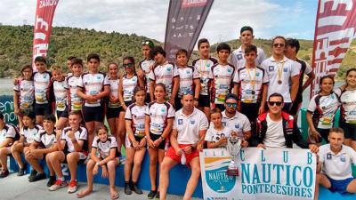 El club náutico Pontecesures primero en la regata Nacional de Villalcampo