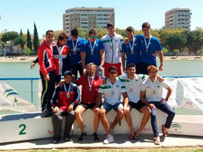 El Club Náutico Sevilla vencedor absoluto del Campeonato de Andalucía de barcos de equipo de piragüismo