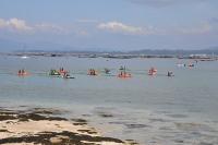 El fuerte viento fue el protagonista de la regata de O Grove