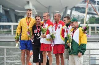 El piraguista Irunés Pedro Martínez , Campeón del Mundo de veteranos. El piraguista Irunés Pedro Martínez , Campeón del Mundo de veteranos.