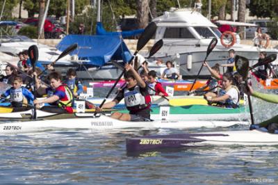 El RCNP-La Caixa vence con autoridad en la primera prueba de la Copa Balear de Promoción de piragüismo