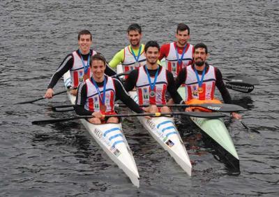 Kayak Tudense y el Ría de Aldán Hermanos Gandón ganan el gallego de barcos dobles