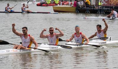 La plata del K4 500 y del K2 1000 dan a España su séptima medalla en el Mundial