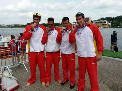 Los palistas gallegos lograron dos medallas en el Campeonato de Europa sub-23 y júnior