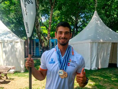 Poker de medallas para Roi Rodríguez en su participación en las copas del mundo de Hungría y Serbia 