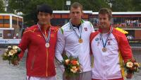 Sete Benavides y Silvia eEvira bronce en la copa del mundo de canoe sprint Duisburg 2015