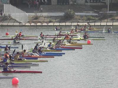 Triplete del Club Nautico Sevilla en el arranque de la liga andaluza de piragüismo Triplete del Club Nautico Sevilla en el arranque de la liga andaluza de piragüismo