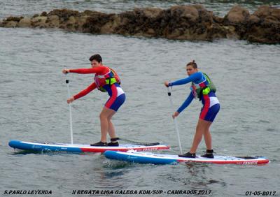 Bouzas escenario de la II Regata Olívica perteneciente a  Liga Gallega de Kayak de Mar/Sup 