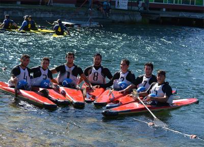 El equipo sénior de Kayak Polo del RC Náutico Rodeira sumó este fin de semana en Verducido su tercer primer puesto en la Liga Galega.