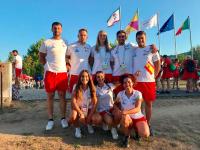 Ocho gallegos en eL Europeo de Kayak Polo