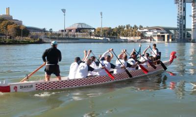 El Club Piragüismo Triana, estandarte nacional en el Europeo de dragon boat