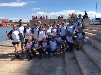 El Club Piragüismo Triana, subcampeón de España y Andalucía de barcos de dragón