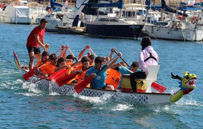 El Dragón Ayuntamiento Cartagena primer líder de la I Liga San Nicolás de Gragón Boat