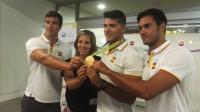 La medalla de oro de Cristian Toro, ya está en Galicia