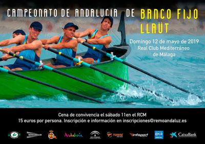 Acento malagueño en la tercera regata de la Liga Andaluza de remo en banco fijo-llaut, preámbulo del Campeonato de Andalucía