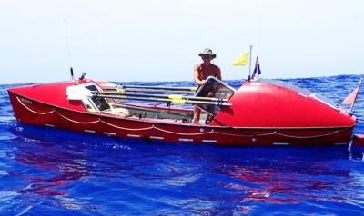 Aventurero atraviesa el océano Pacífico a remo en 209 días Aventurero atraviesa el océano Pacífico a remo en 209 días