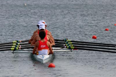 Concentración de la selección española de remo en Laias (Ourense)