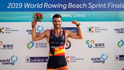 Corona mundial para el remo andaluz en el Mundial de remo de mar sprint