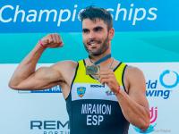 Cptos de Europa de remo de mar y beach sprint. Doble título y un subcampeonato continental para el malagueño Adrián Miramón