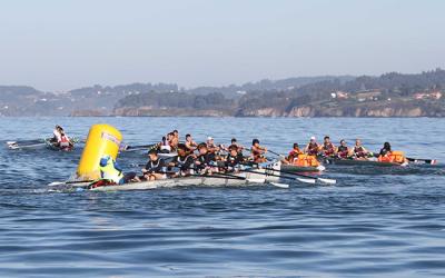 Historica victoria del Remo Vigo en la I Liga Nacional de REMO MAR 