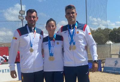 Triple oro para el remo andaluz en los Juegos Mediterráneos de playa Triple oro para el remo andaluz en los Juegos Mediterráneos de playa