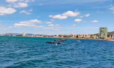  VII Liga Andaluza de remo en banco fijo llaut, en La Línea con reparto de medalla entre los clubes de Cádiz y Málaga