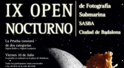IX Open Nocturno de Fotografía Submarina, Ciudad de Badalona IX Open Nocturno de Fotografía Submarina, Ciudad de Badalona