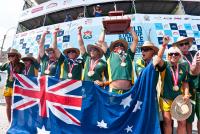 Australia dominó el ISA SUP and Paddleboard Championship 2013. Medalla de Oro y Trofeo Club Waikiki-Peru