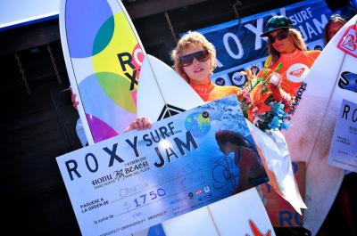 Ornella Pellizzari fue la gran ganadora del ROXY SURF JAM Ornella Pellizzari fue la gran ganadora del ROXY SURF JAM