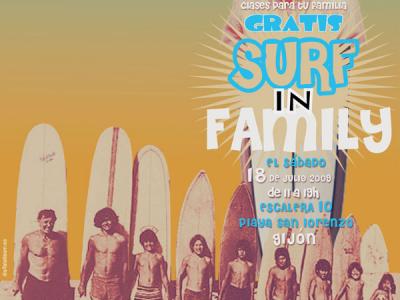 Primera jornada de surf en familia y sensibilización medioambiental