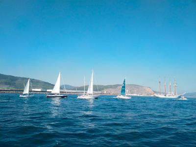 Los barcos de la ruta jacobea por mar llegarán el fin de semana a Asturias  tras dejar atrás las etapas de Cantabria y  País Vasco