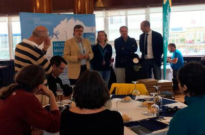 Operadores turísticos y periodistas de Inglaterra Francia y Portugal recalan en el Náutico de Vigo en su Travesía Xacobea 