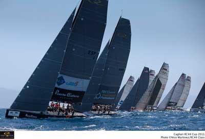 EL PENINSULA PETROLEUM COMIENZA SEPTIMO EN LAS PRUEBAS DE FLOTA DE LA CAGLIARI RC44’ CUP