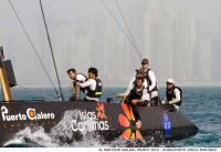 El viento y la arena han sido los protagonistas de la penúltima jornada del Al Maktoum Sailing Trophy
