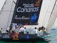 Islas Canarias Puerto Calero 6º al finalizar la parte de Match Race. Comienza la competición de flota