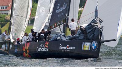 ISLAS CANARIAS PUERTO CALERO ESCALA CUATRO POSICIONES EN LA RC44’ AUSTRIA CUP ISLAS CANARIAS PUERTO CALERO ESCALA CUATRO POSICIONES EN LA RC44’ AUSTRIA CUP