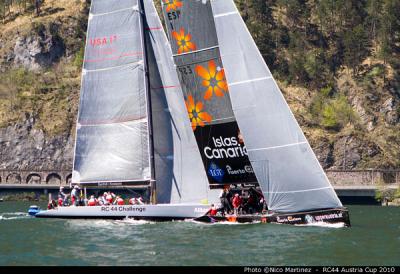 Islas Canarias Puerto Calero ha tenido un estreno irregular en la jornada inaugural de la RC 44’ Austria Cup