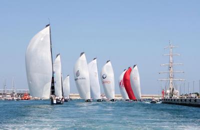 Puerto Calero ganó la regata previa al inicio de la flota en la RC44’ Valencia Cup