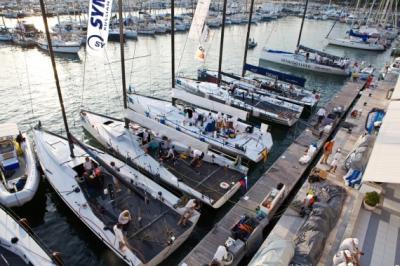 Los TP52 se preparan en la Bahía de Palma