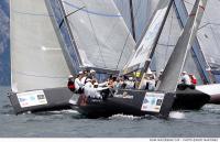 Hoy ha dado inicio la competición de flota de la RC 44 Malcesine Cup. El viento y las tormentas siguen siendo protagonistas en Lago di Garda