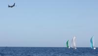 La ausencia de viento tuvo en vilo el podium final de la regata copera de J80 en Lanzarote