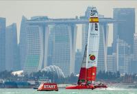  La suerte no acompaña al equipo español en su debut en el Singapore Sail Grand Prix
