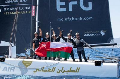  Team Oman Air gana en la 38ª Copa del Rey MAPFRE y se coloca primero en la general del GC32 Racing Tour