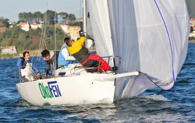 Victoria de Javier de la Gándara en el estreno en Baiona de la Liga de Invierno del Monte Real 